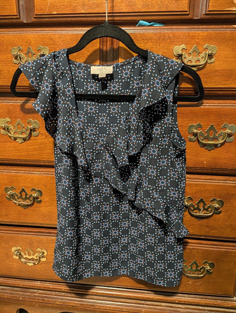 Loft Navy Blouse